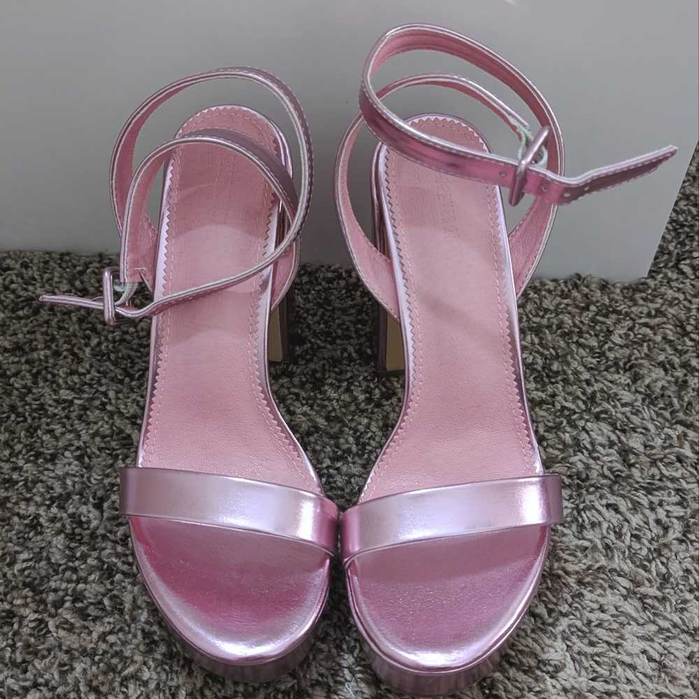 Pink Strappy Sandals